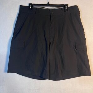 Orvis Mens Cargo Shorts Black Stretch Performance Hiking Outdoor Size 36